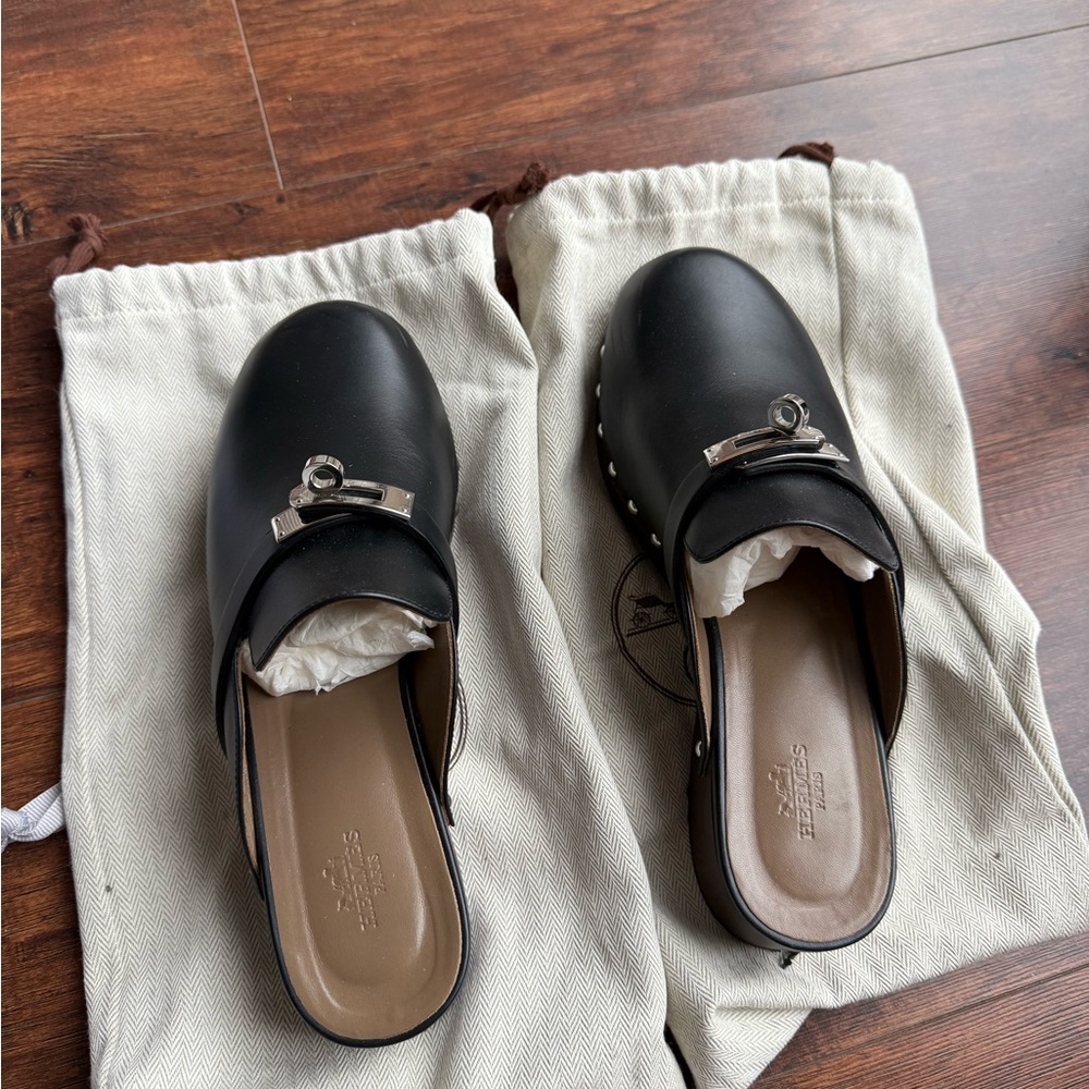 Hermes Carlotta mule/clog 38